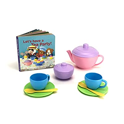 Green Toys Tea for Two Set and Tea Party Book
