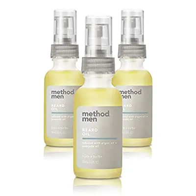 3 Pack Method Men Beard Oil, Sea + Surf, 1 Oz