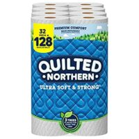 Quilted Northern Ultra Soft & Strong® Toilet Paper, (32 Mega = 128 Regular Rolls)