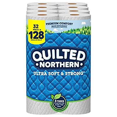 Quilted Northern Ultra Soft & Strong® Toilet Paper, (32 Mega = 128 Regular Rolls)