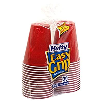 360 Ct Hefty Easy Grip 18 Ounce Cups (Red)