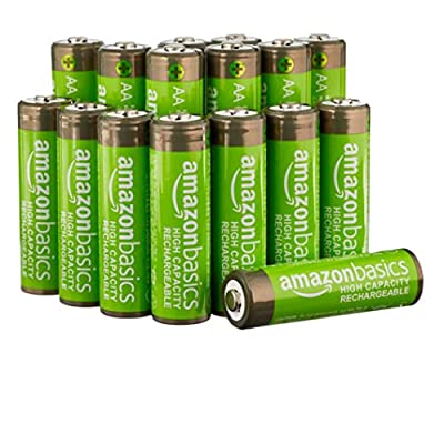 16 Pk Amazon Basics AA High-Capacity Rechargeable Batteries