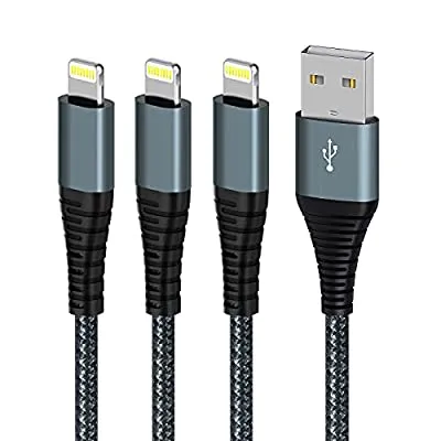 60% off - Expired:&nbsp;3 Pack iPhone  [Apple MFi Certified ] Lightning Cable 6FT