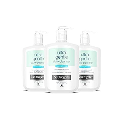 3 Pack Ultra Gentle Hydrating Daily Facial Cleanser, 12 Oz