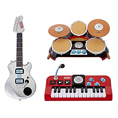 My Real Jam First Concert Set with Electric Guitar, Drum and Keyboard - $28.77 ($115.99)