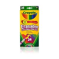 24 Ct Crayola Erasable Colored Pencils