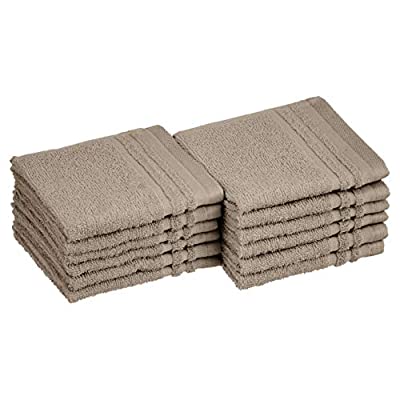 12 Pk Amazon Basics Cosmetic Friendly Washcloths, Cocoa Powder - $3.77 ($15.06)