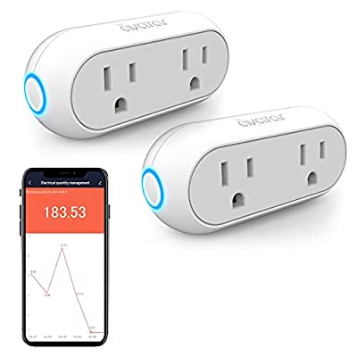2 Pack Energy Monitor Wifi Smart Plugs