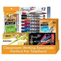 Expired:&nbsp;BIC Classroom Writing Essentials Bundle, Pencils, Pens, Highlighters, Markers