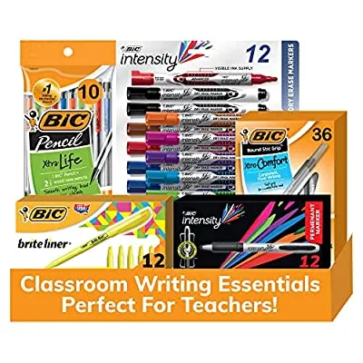 25% off - Expired:&nbsp;BIC Classroom Writing Essentials Bundle, Pencils, Pens, Highlighters, Markers