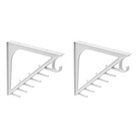 2PK Amazon Basics Closet Bracket with Extra Diagnoal Storage