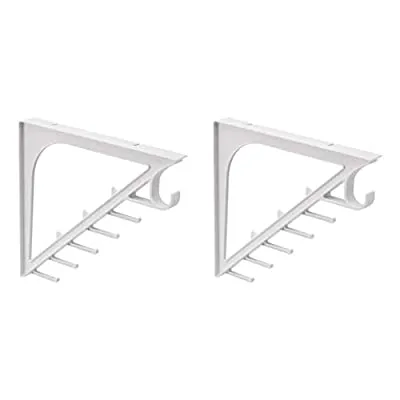 2PK Amazon Basics Closet Bracket with Extra Diagnoal Storage
