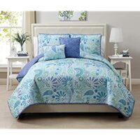 VCNY Harmony 5-Piece Reversible Quilt Set, King