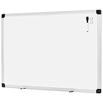 Amazon Basics Magnetic Dry Erase White Board, 35 x 47″