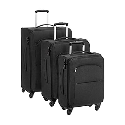 3 Pc Amazon Basics Urban Softside Spinner Luggage Set