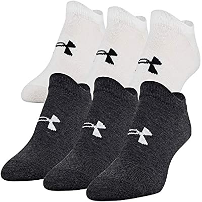 6 Pairs Under Armour Women’s Essential 2.0 Lightweight Socks