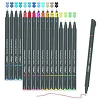 Expired:&nbsp;VITOLER 24 Colored Fine Line Point Drawing Marker Pens