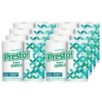 2 Qty Presto! Flex-a-Size Paper Towels, Family Roll, 16 Ct