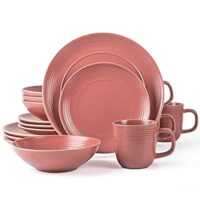 16 Pc Arora RINGAR Round Stoneware Dinnerware Set