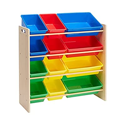Amazon Basics Kids Toy Storage Organizer w/ 12 Bins