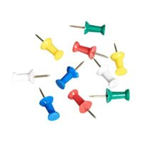 200 Pack Amazon Basics Push Pins Tacks