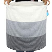 Casaphoria Stripe Cotton Rope XL Storage Basket