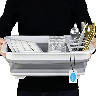 Casaphoria Collapsible Dish Drainer with Drainer Board