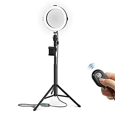 Bower 8″ Selfie Ring Light Studio with Adjustable Tripod