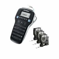 DYMO LabelManager 160 Portable Label Maker Bundle + 3 Tapes