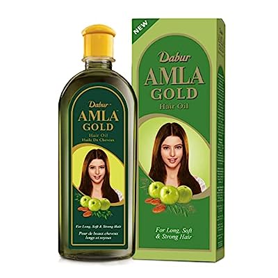 Dabur Amla Gold Hair Oil – Amla, Almond and Henna 10.14 Fl Oz