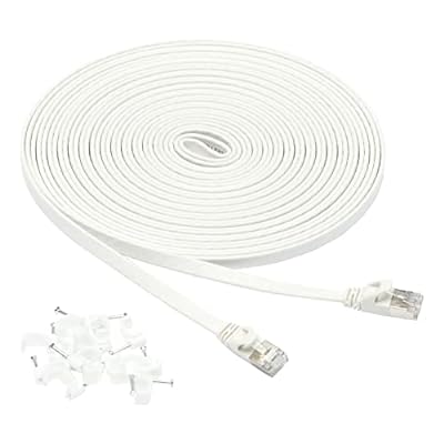 30 Foot Amazon Basics Cat 7 Ethernet Cable, White