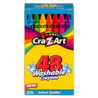 48 Cra-Z-Art Washable Classic Crayons, Assorted Colors