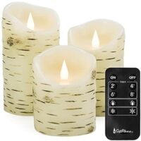 3 Set Softflame Flickering Flameless LED Candles with Remote