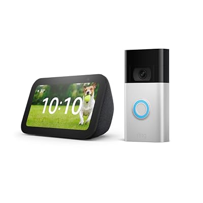 Ring Video Doorbell bundle with Echo Show 5 (3rd Gen) - $64.99 ($190)