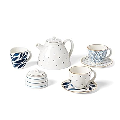 Lenox Blue Bay 9-Piece Tea Set, 5.51, White - $63.15 ($140)