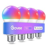 4 Pack Govee WiFi Smart Bulbs: 16M Colors & Music Sync