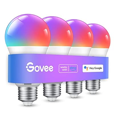 4 Pack Govee WiFi Smart Bulbs: 16M Colors & Music Sync - $25.99 ($40)