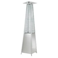 91-Inch Tall Quartz Glass Tube Heater – Silver