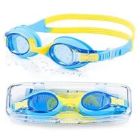 Portzon Unisex-Child No Leaking Swim Goggles, Anti Fog