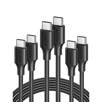 3-Pack UGREEN 60W USB-C to USB-C Cable - $7.00 ($10)