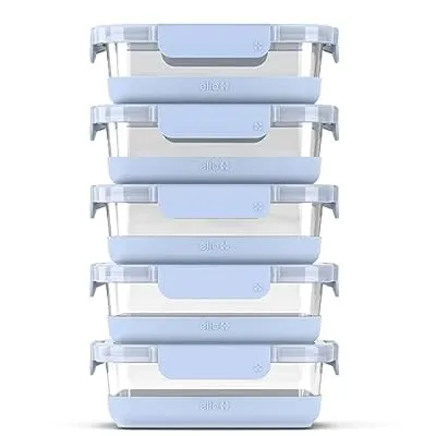 5 Pack Ello Duraglass Cup Meal Prep Sets