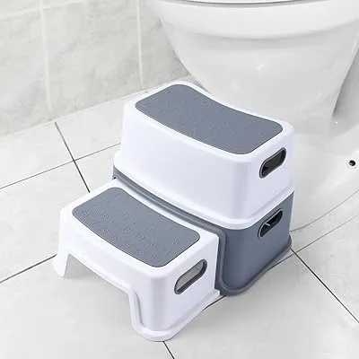 2 Set Kids Non-Slip Step Stool