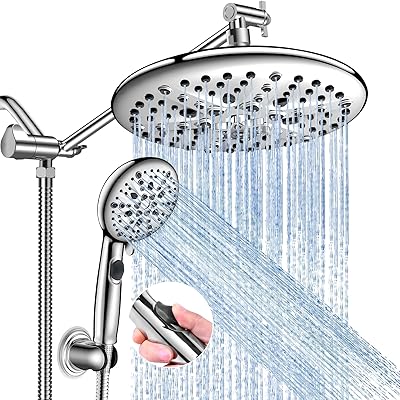 FEELSO 10″ Rain Fall Shower Head Combo with Handheld Spray - $25.99 ($60)