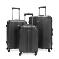 3 Pc Kenneth Cole REACTION Lightweight Hardshell Spinner Luggage