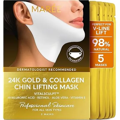 5 Pack MAREE Collagen Facial Mask with Hyaluronic Acid