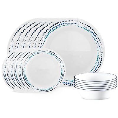 18 Pcs Corelle Vitrelle for 6 Dinnerware Set