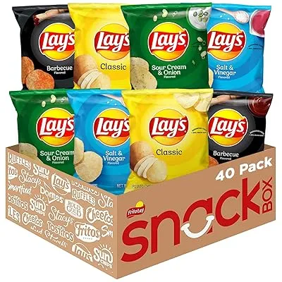 40 Pack Lay’s Potato Chips, 4 Flavor Variety Pack