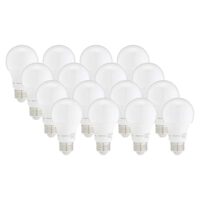 Amazon Basics 16-Pack A19 LED Light Bulbs, Dimmable
