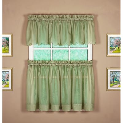 Today’s Curtain Emelia Original Voile Tier Pair 36″, Dusty - $4.98 ($12.71)