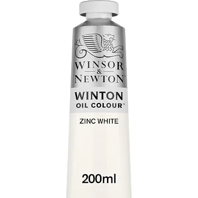 Winsor & Newton Winton Oil Color, 200ml Tube, Zinc White